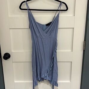 Blue ruffle dress